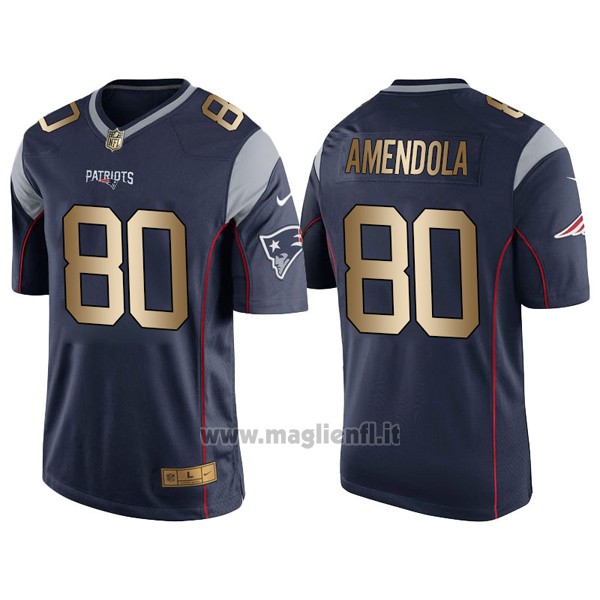 Maglia NFL Gold Game New England Patriots Amendola Profundo Blu